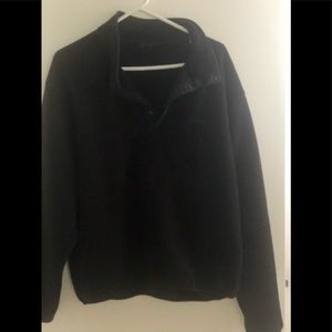 Men’s Long Sleeve Navy Blue Fleece Pullover